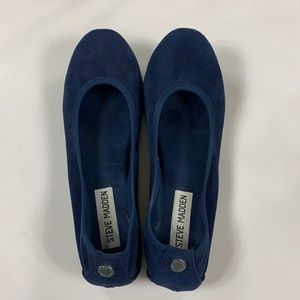 Steve Madden Women's Flats BAMBA Navy Size 5